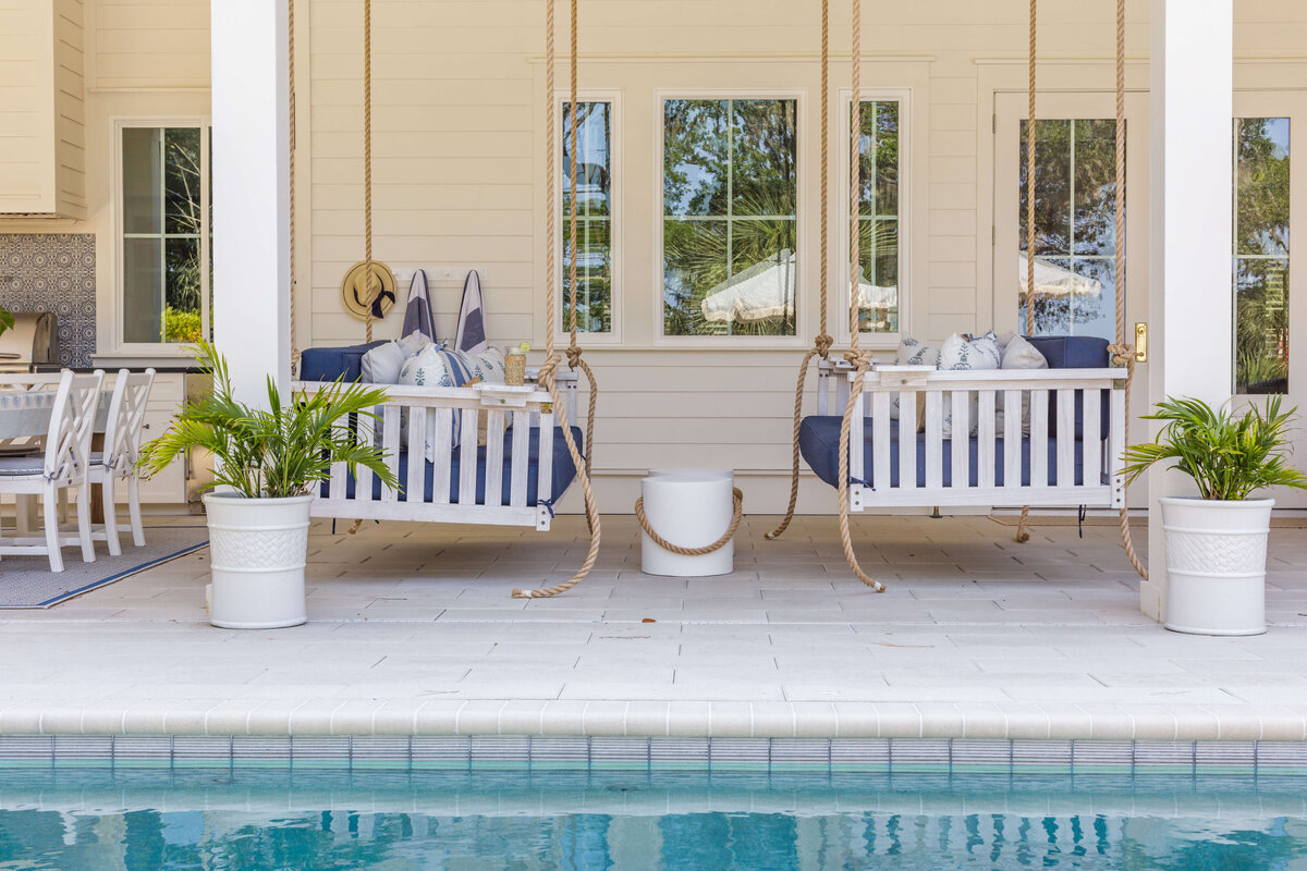 Lola Interiors Amelia Island Outdoor Swings