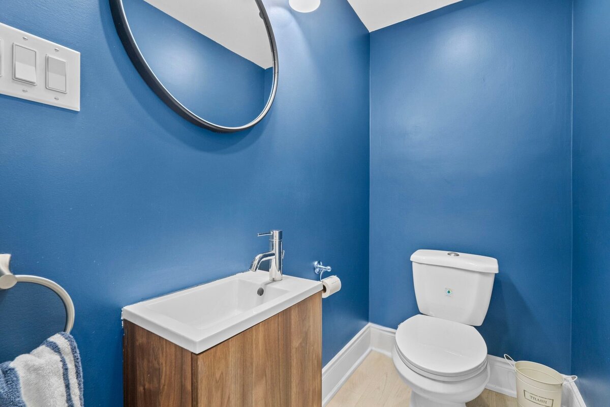 Main floor powder room