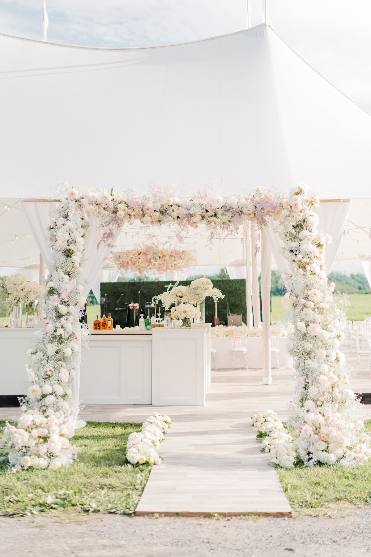 Classic Blush & Gold Goodstone Inn Wedding Reception Details Megan Kelsey Photography-1259