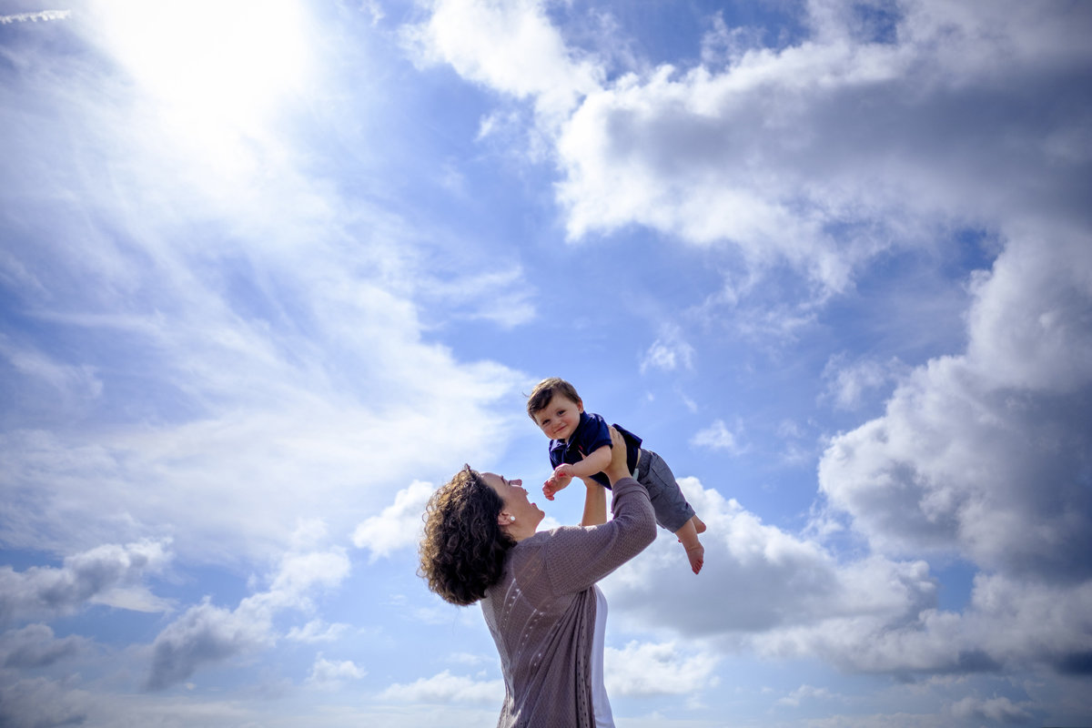 Family Portraits Beautiful Sky by King and Fields Studios Charleston SC