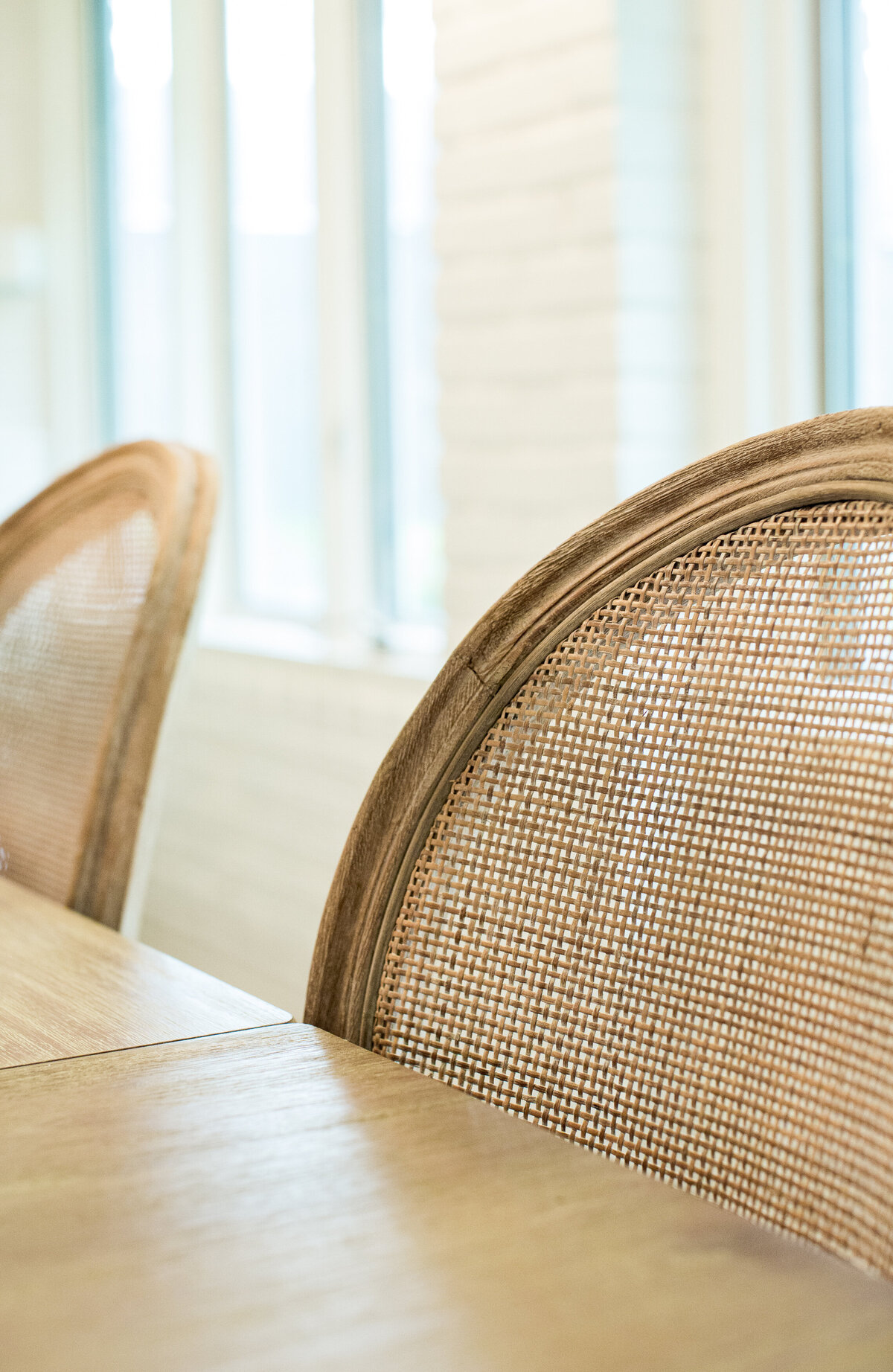 Beautiful chair details in timeless dining room
