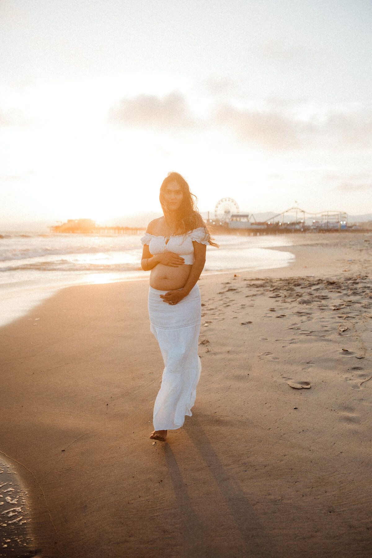 Santa Monica Beach Maternity Photography 66