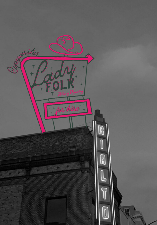 Lady Folk Sign Photo