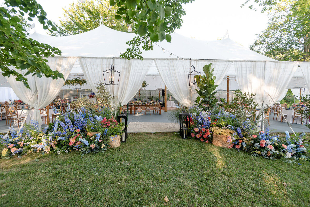 wedding-tent-entrance-fabric-decor
