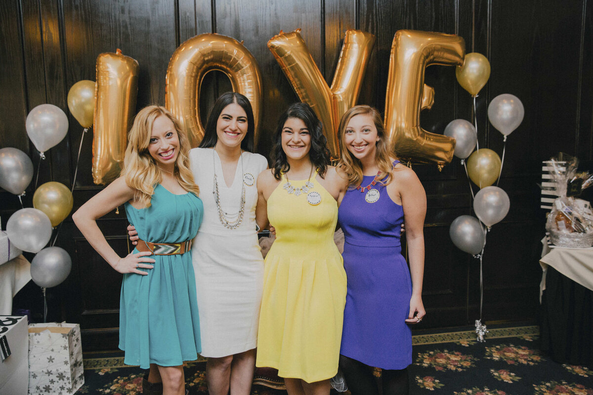 Bridal Shower Photographer | Bride-to-be celebrating with friends and family at elegant event | Bridgewater, New Jersey