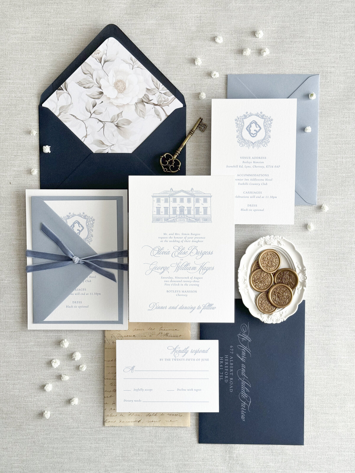 Botleys Mansion invitations - Olivia-2