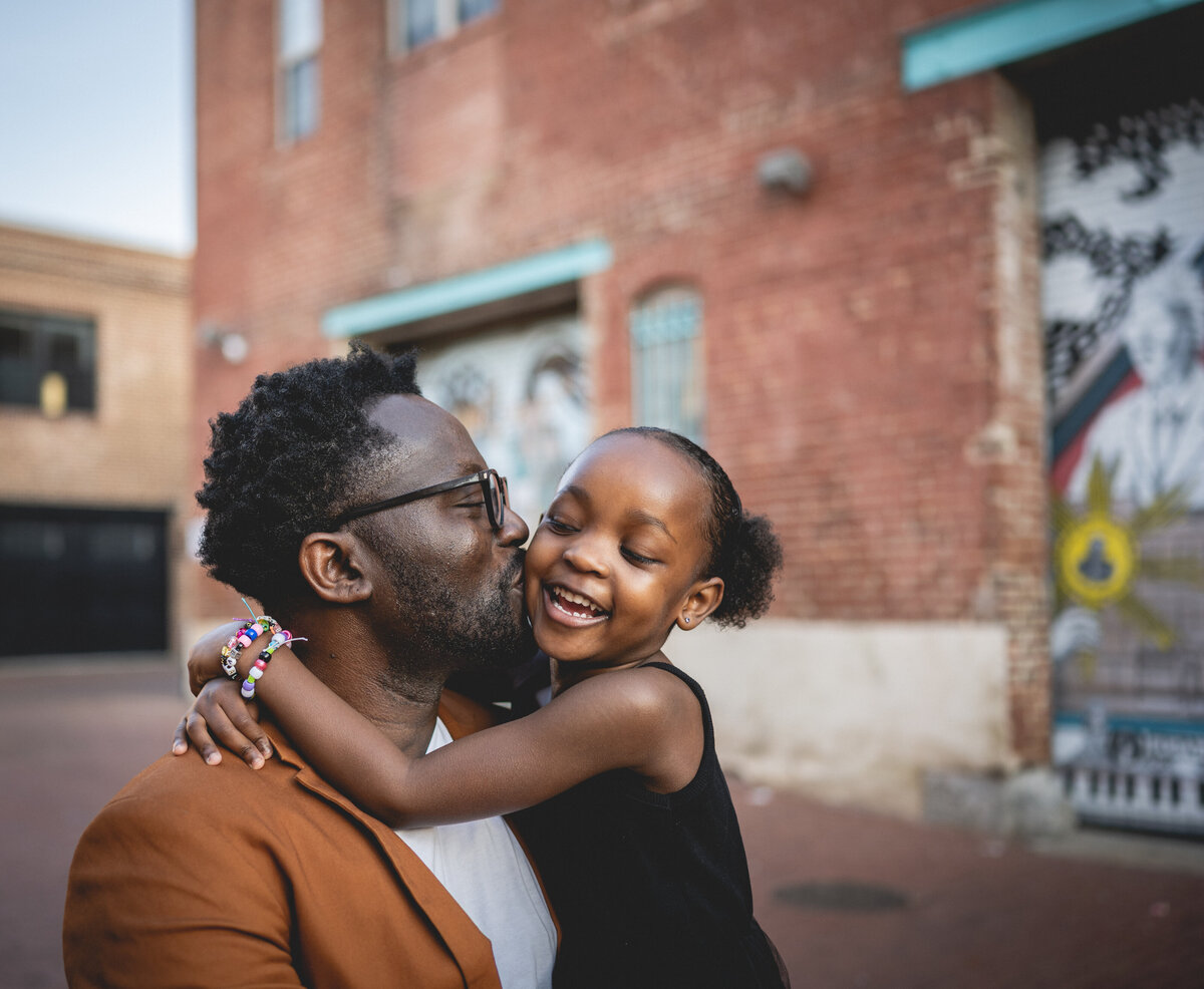 Father and daughter in Blagden Alley