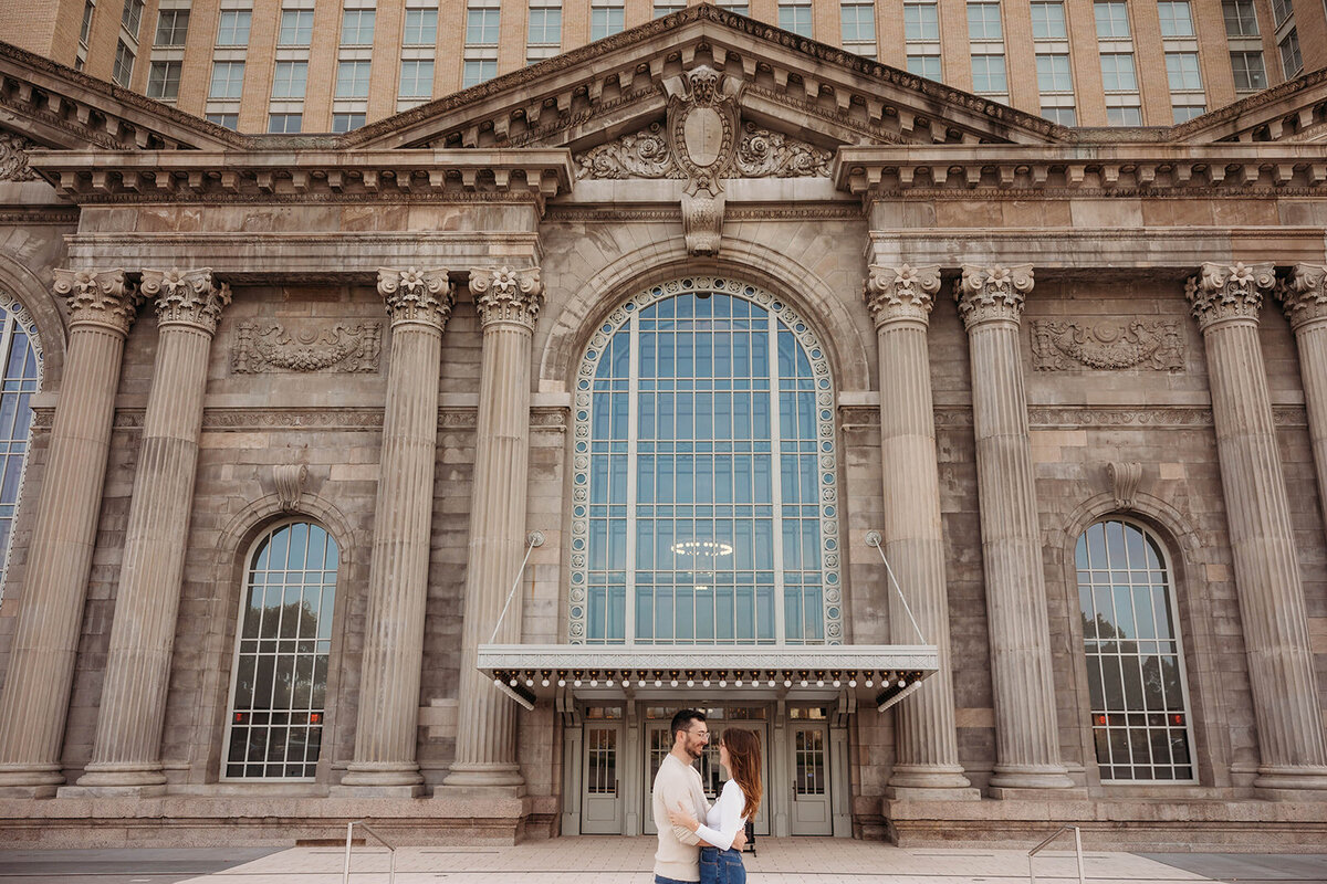 Michigan Central Station Engagement Session Detroit Michigan K. E. Rogers Photography-31