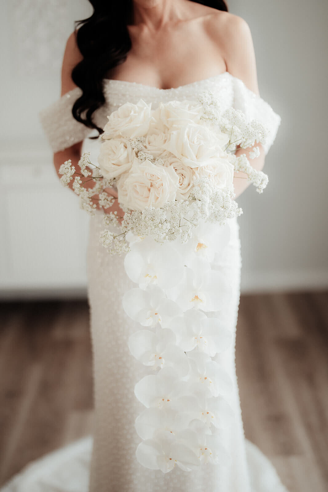 Bride Holding Flowers