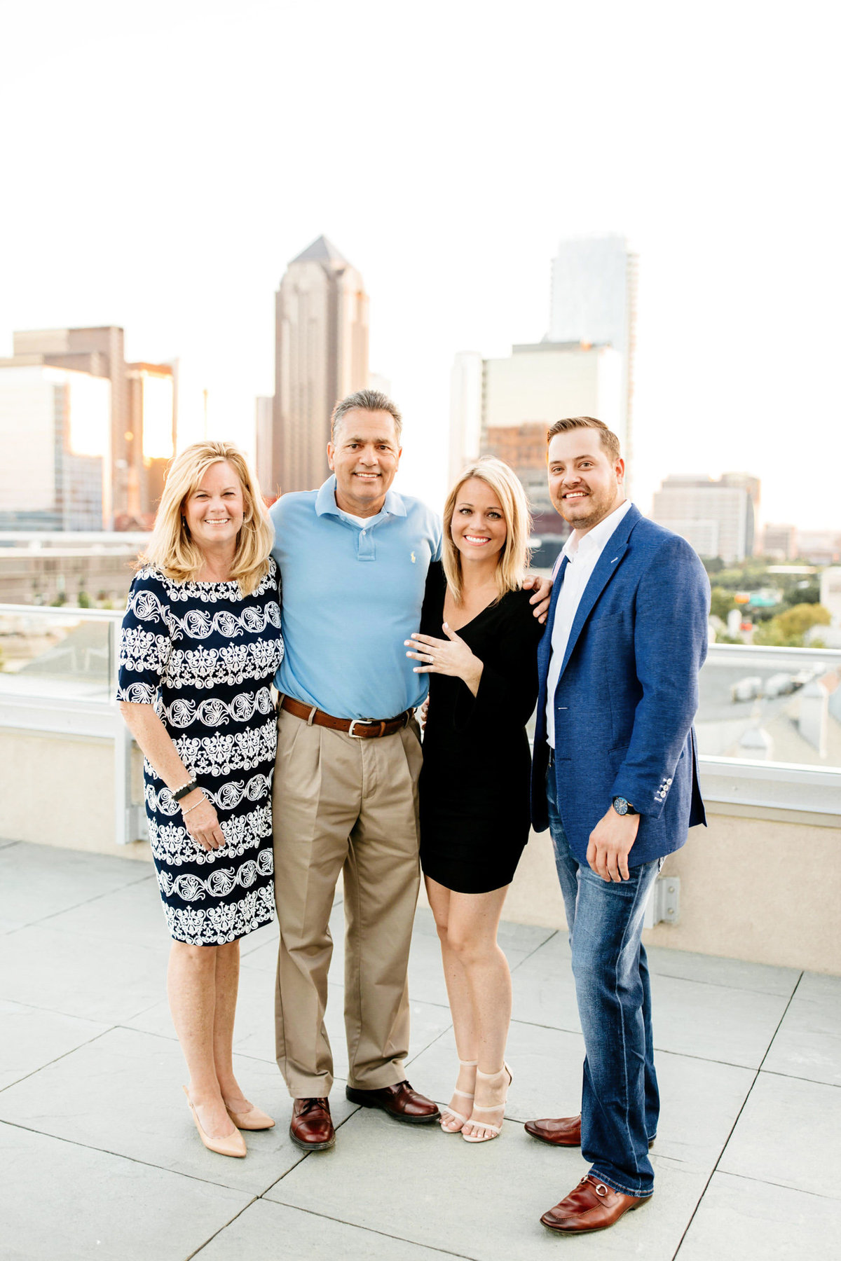 Eric & Megan - Downtown Dallas Rooftop Proposal & Engagement Session-151