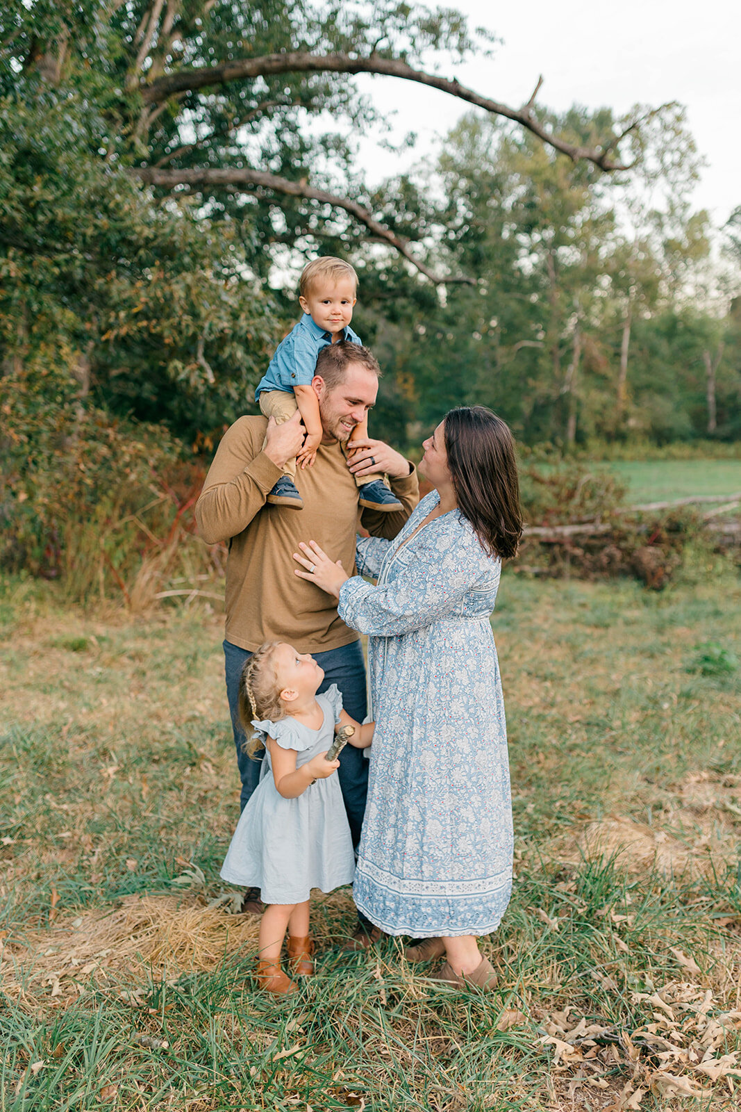 Family in the field