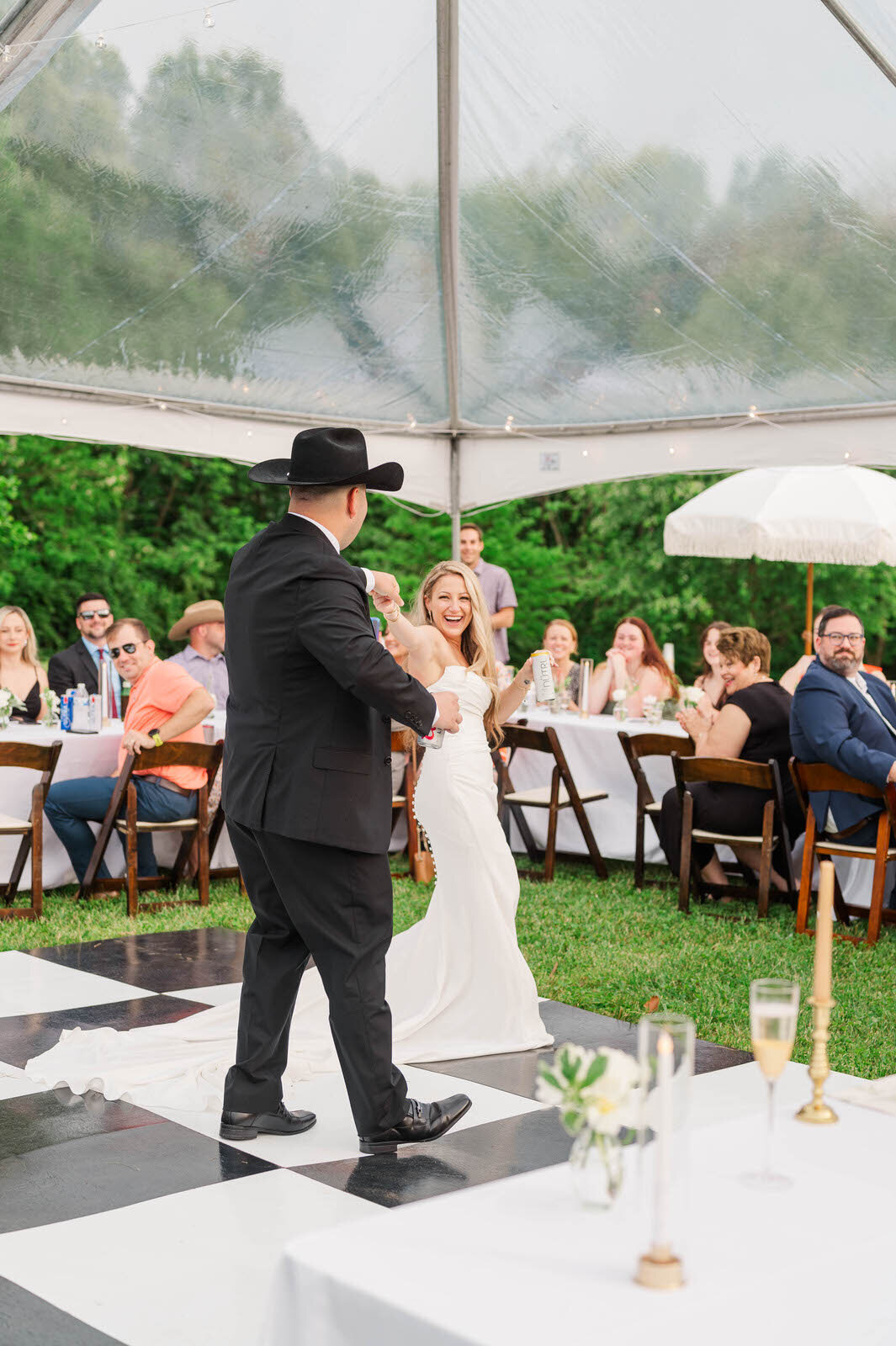newlyweds-celebrate-wedding-reception-eckerts-orchard