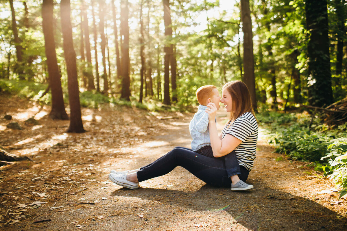 Boston  Family Lifestyle Photographer mom and son sitting together-1