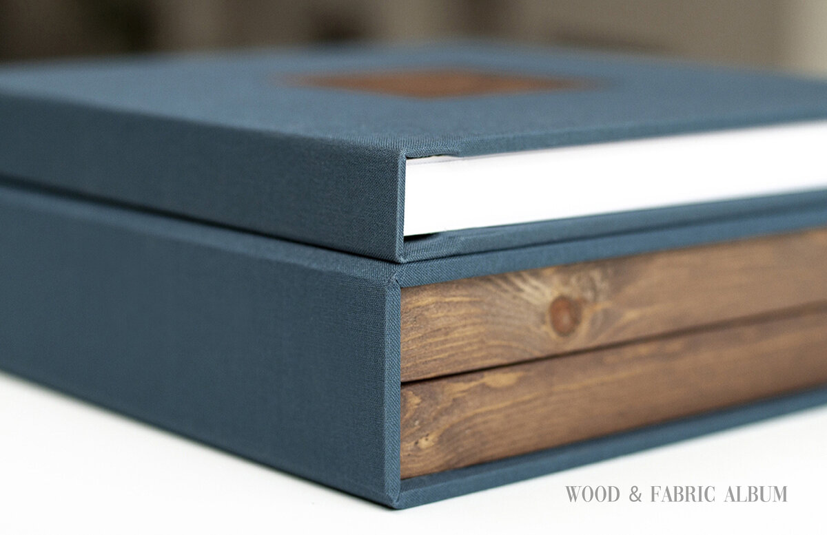 057 - pg 112-113 - Spread - Wood and Fabric Album