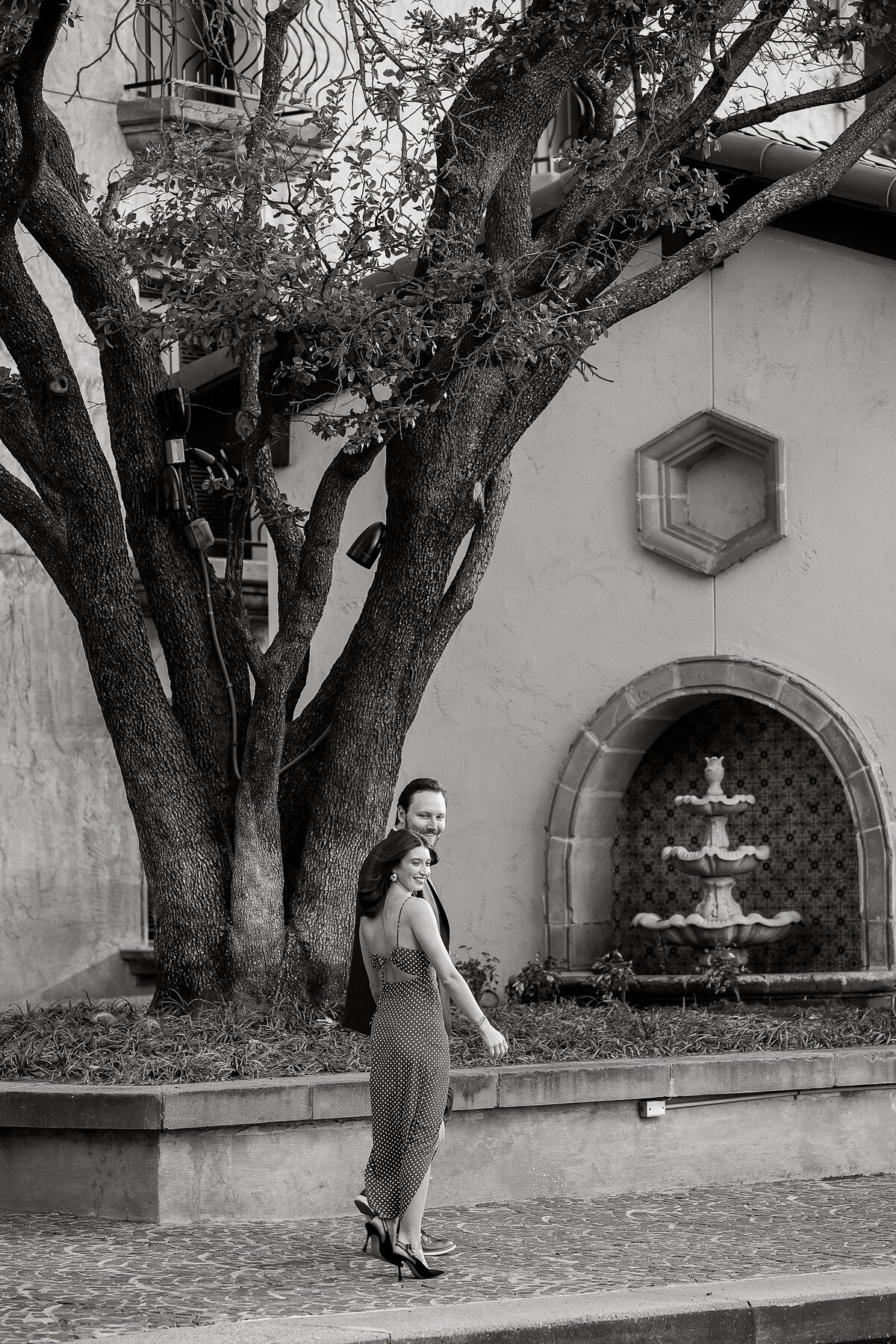 Sidney and John Engagements BW  0088
