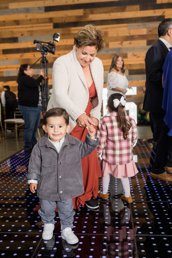 children-grandmother-dancing
