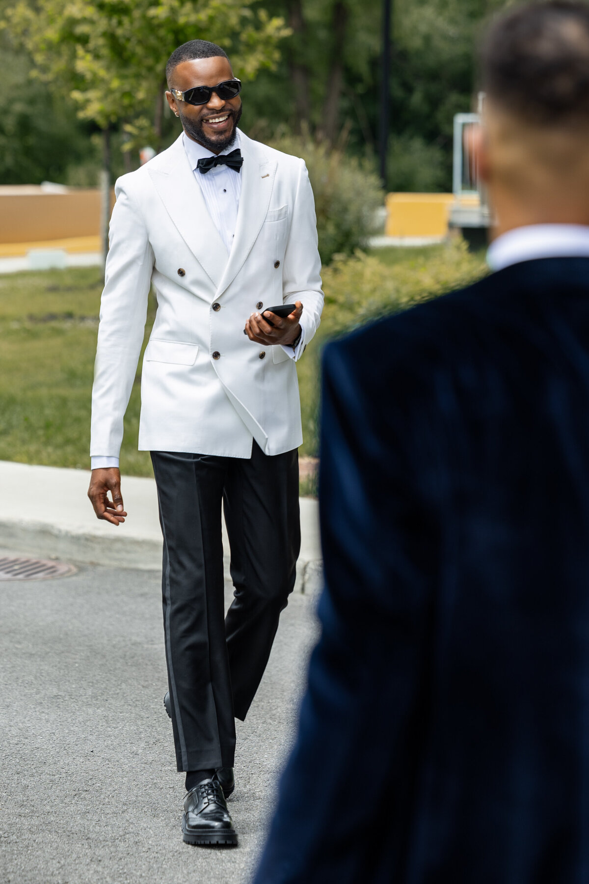 Groom s arrival at wedding ceremony