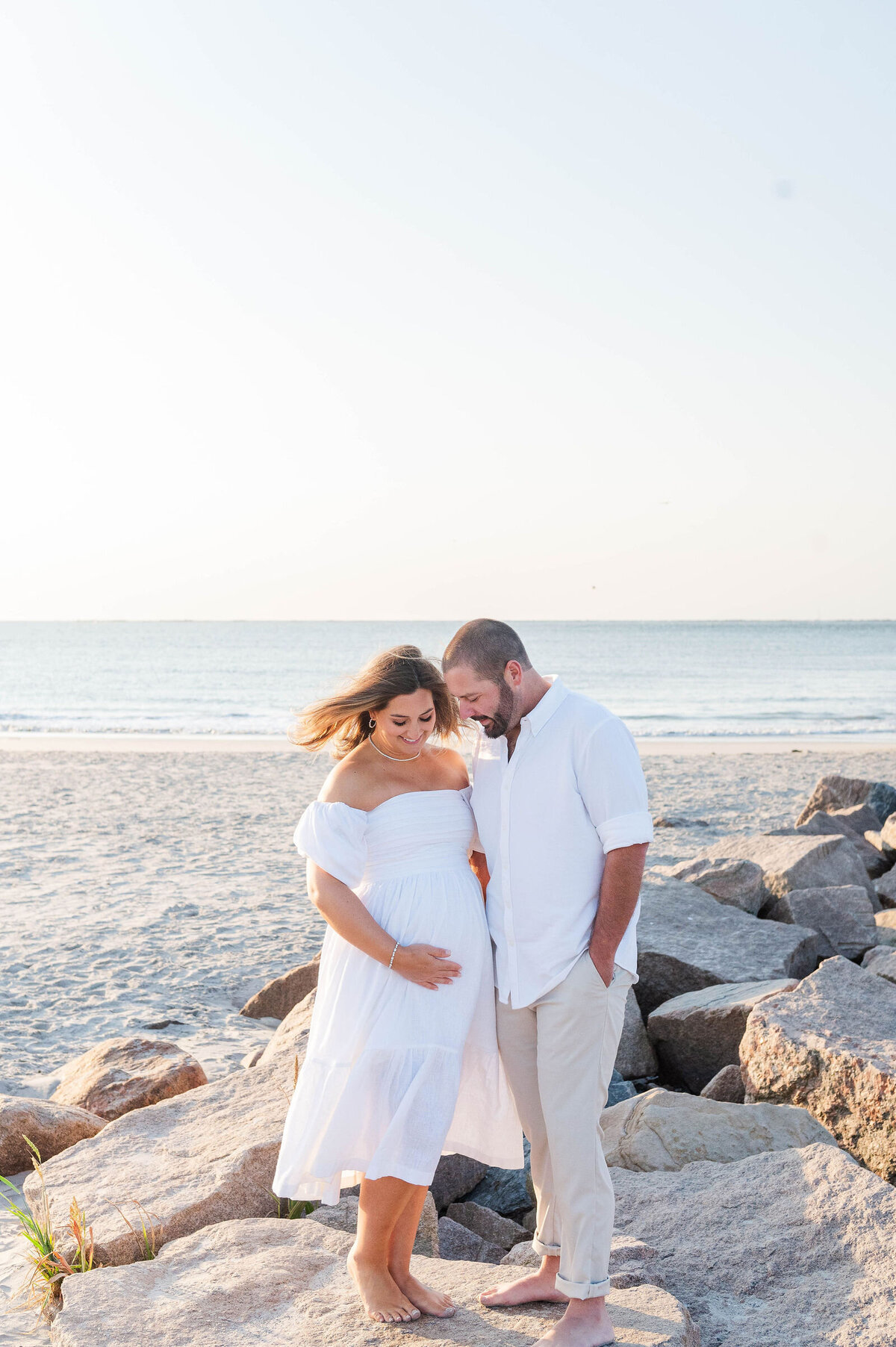 Pregnant belly at Narragansett, RI