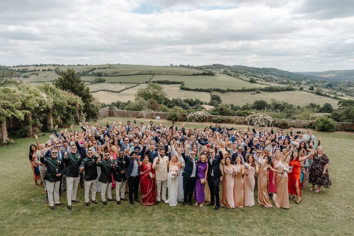 Hamswell House Drinks Reception Wedding Photography Group Photos