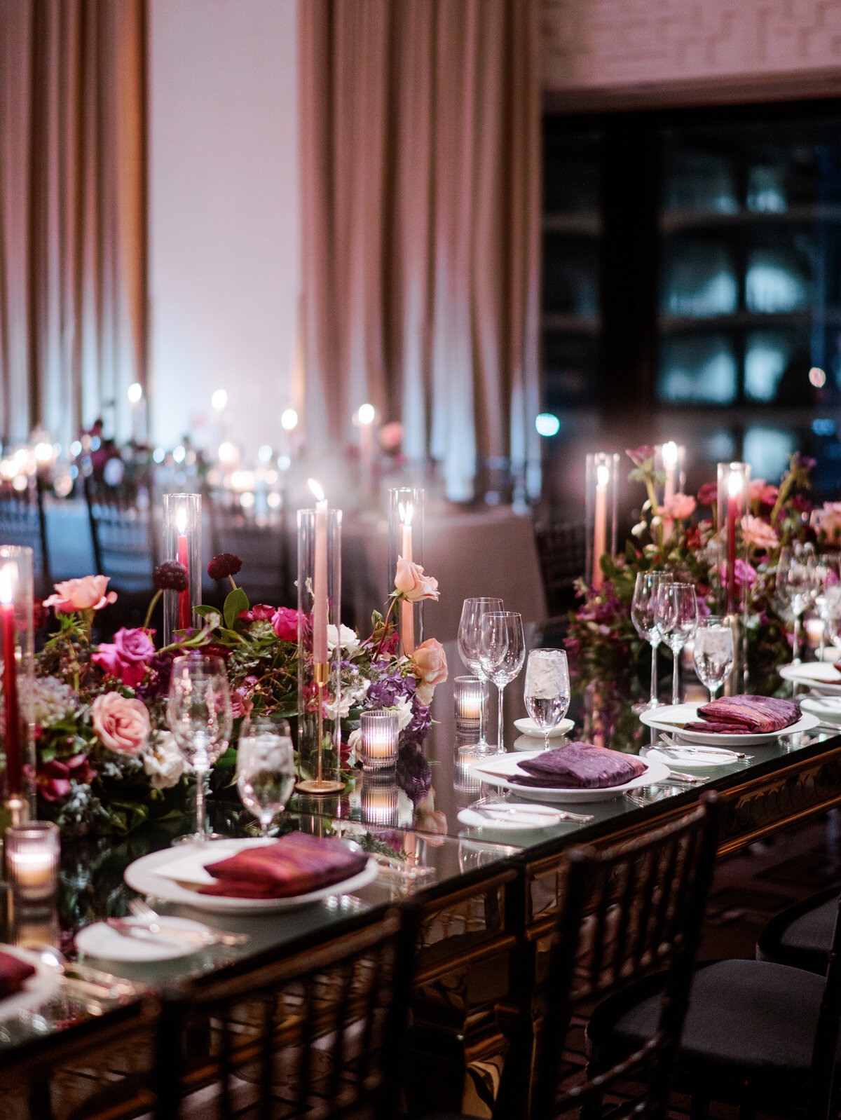 Langham Wedding with Moody Tones and Printed Floral Dance Floor_13