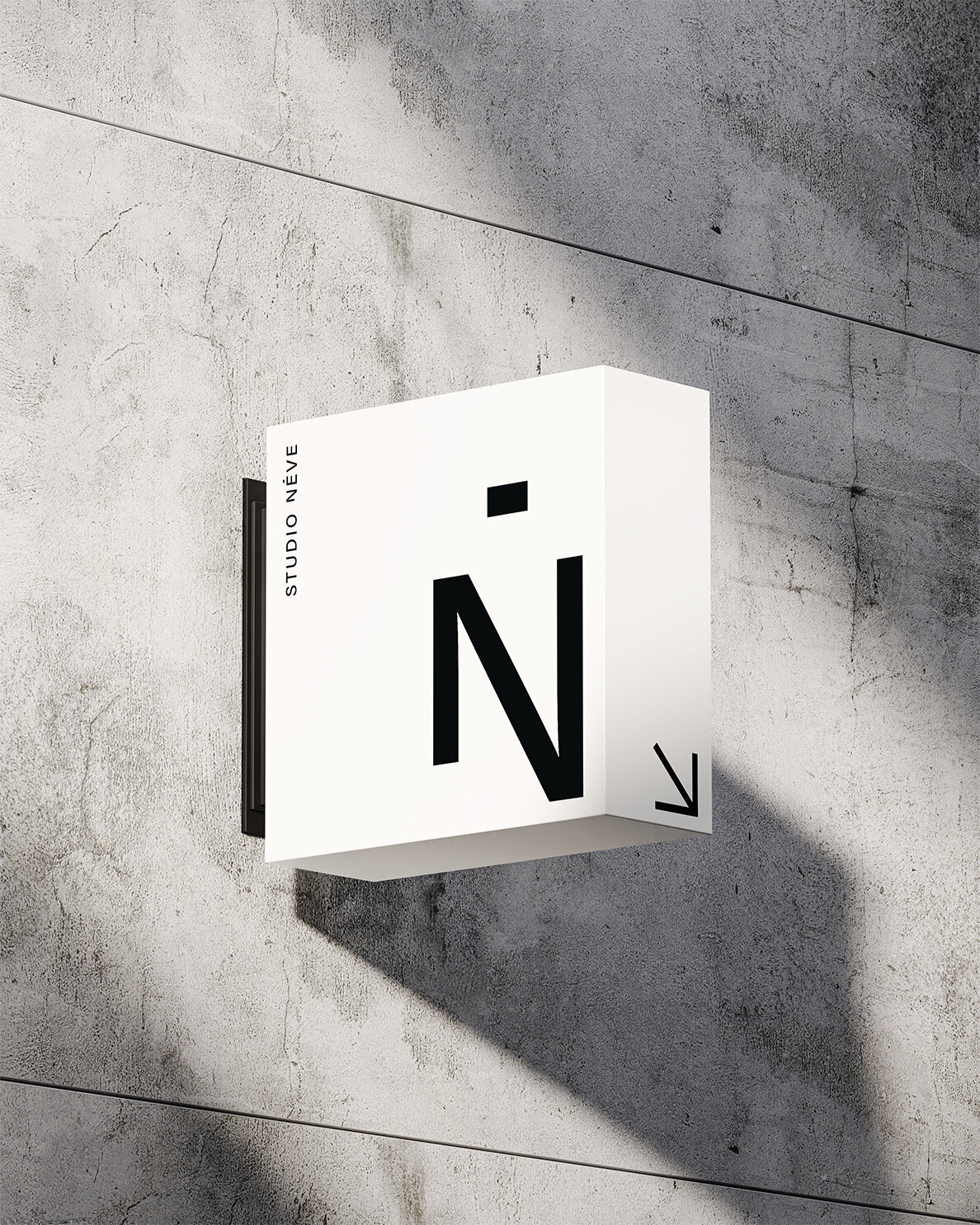 Studio Néve winkelbord – minimalistisch gevelontwerp
