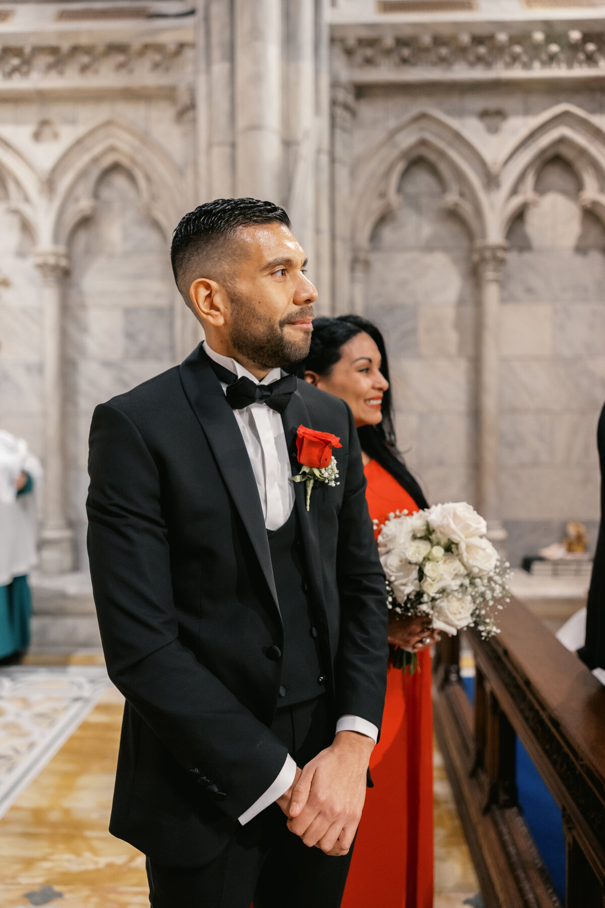 Noelle & Josh - NYC St Patricks Bowery - Wedding Previews 056