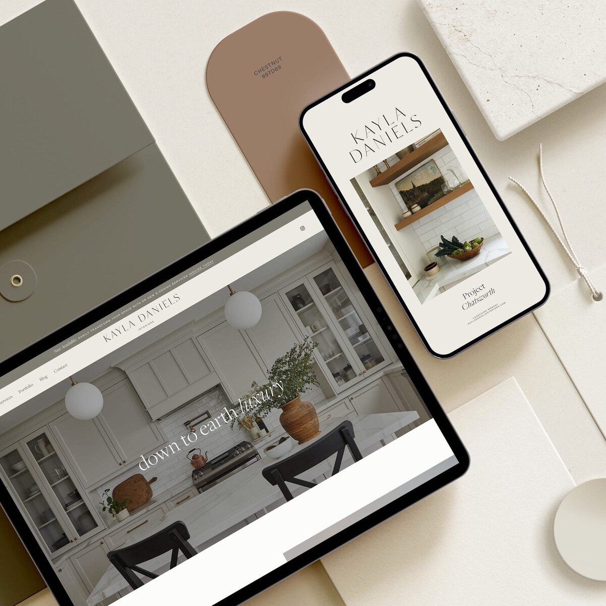 A Lived-In Brand ID & Web Design for Kayla Daniels Interiors