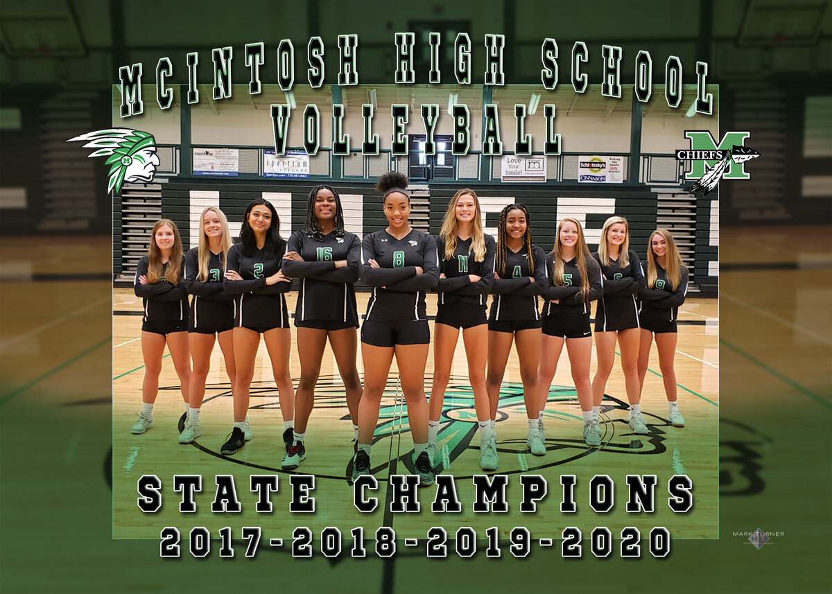 MHS Volleyball Team Championship Banner small