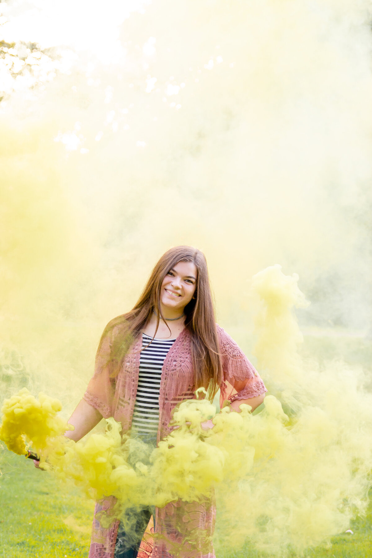Smoke Bomb Portrait
