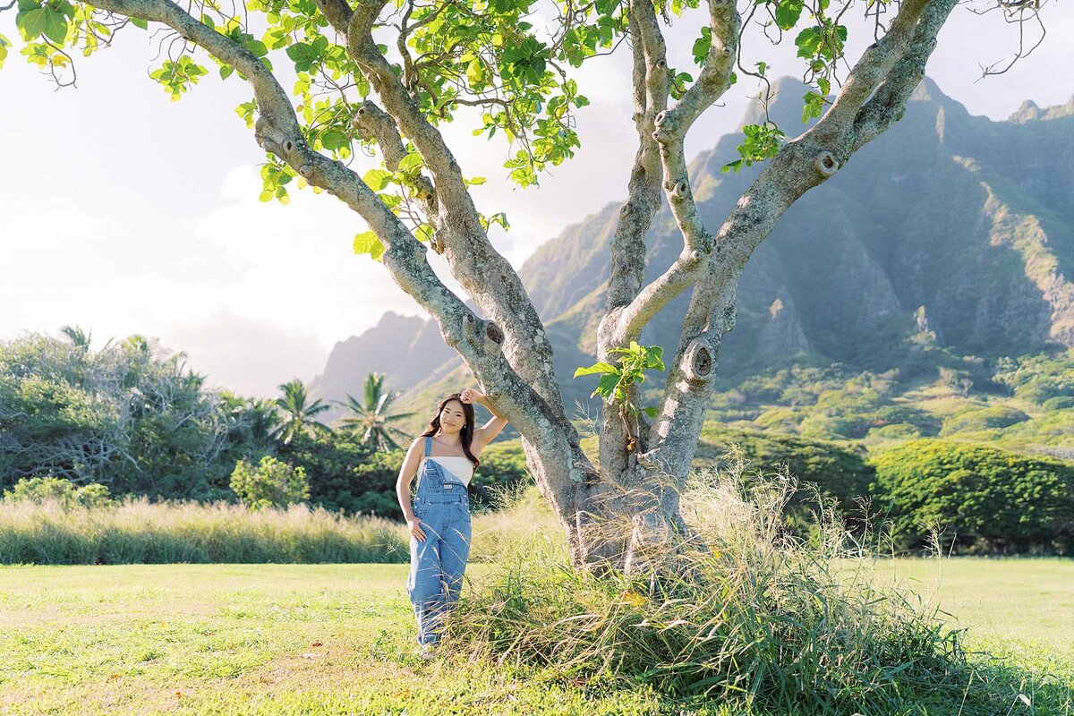 Kualoa Regional Park Senior Portrait Photographer Oahu Hawaii Chloe Chen-83