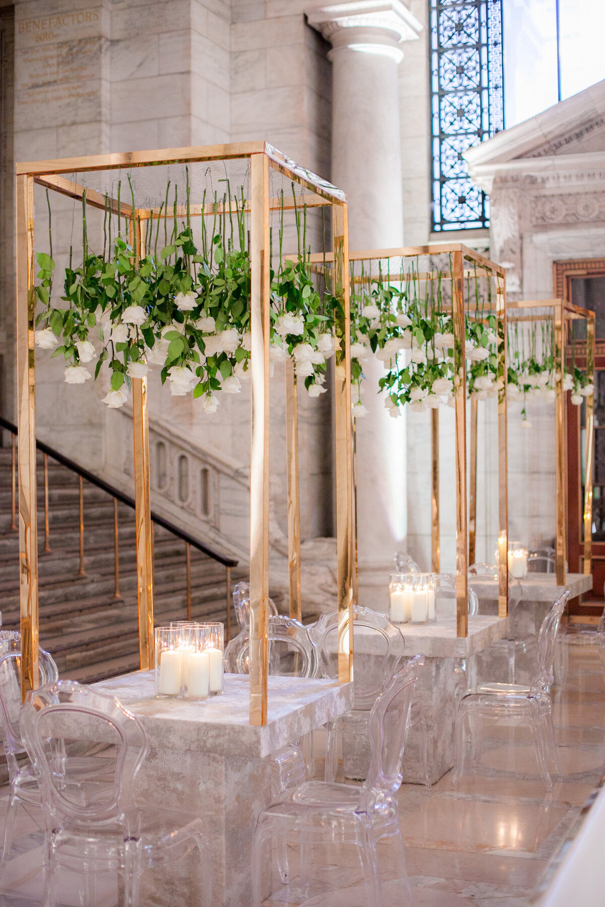The photo was taken at the picturesque New York City location, The New York Public Library, beautifully captured by photographer Christian Oth.