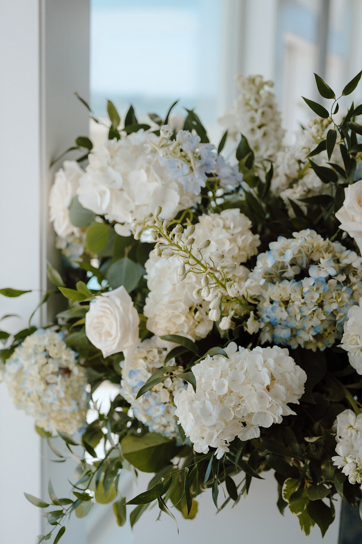 Close up of wedding bouquet