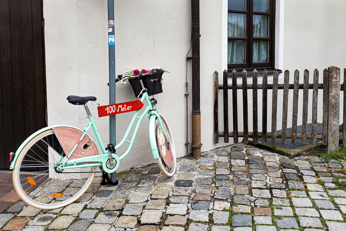 Bike in European Alley Way (Germany)