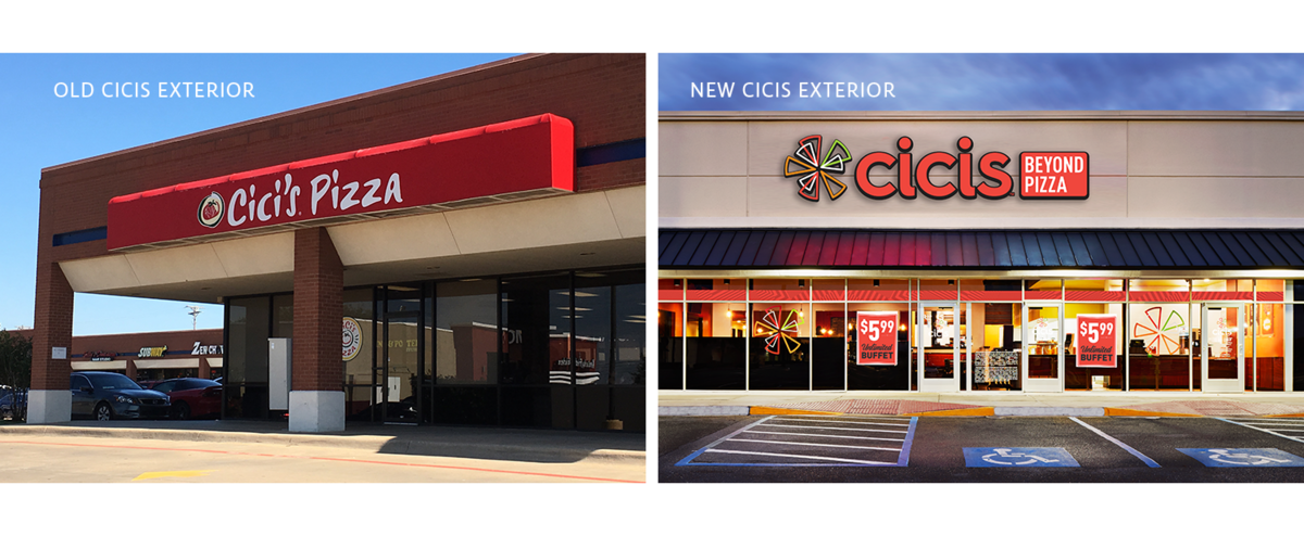 Cicis Pizza | Restaurant | Exterior Design | Graphic Designer | Van Curen Creative