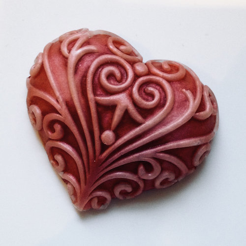 glycerin soap heart