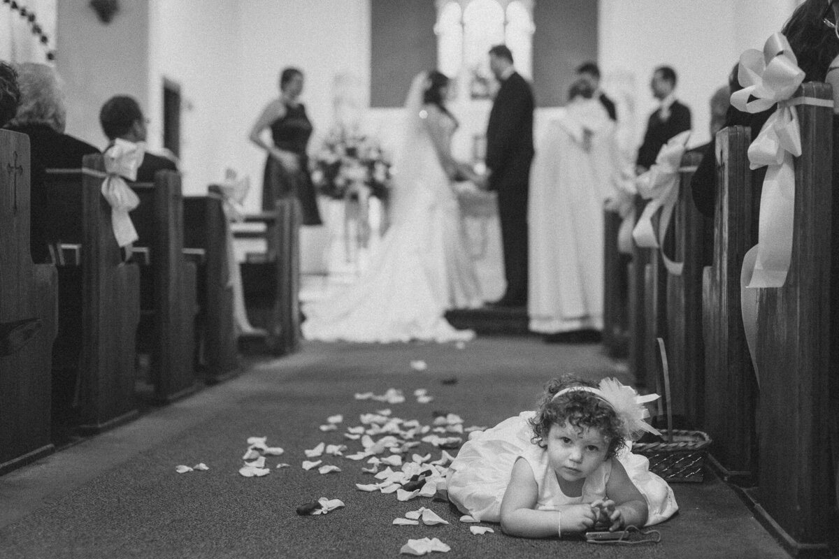 new york city wedding flower girl