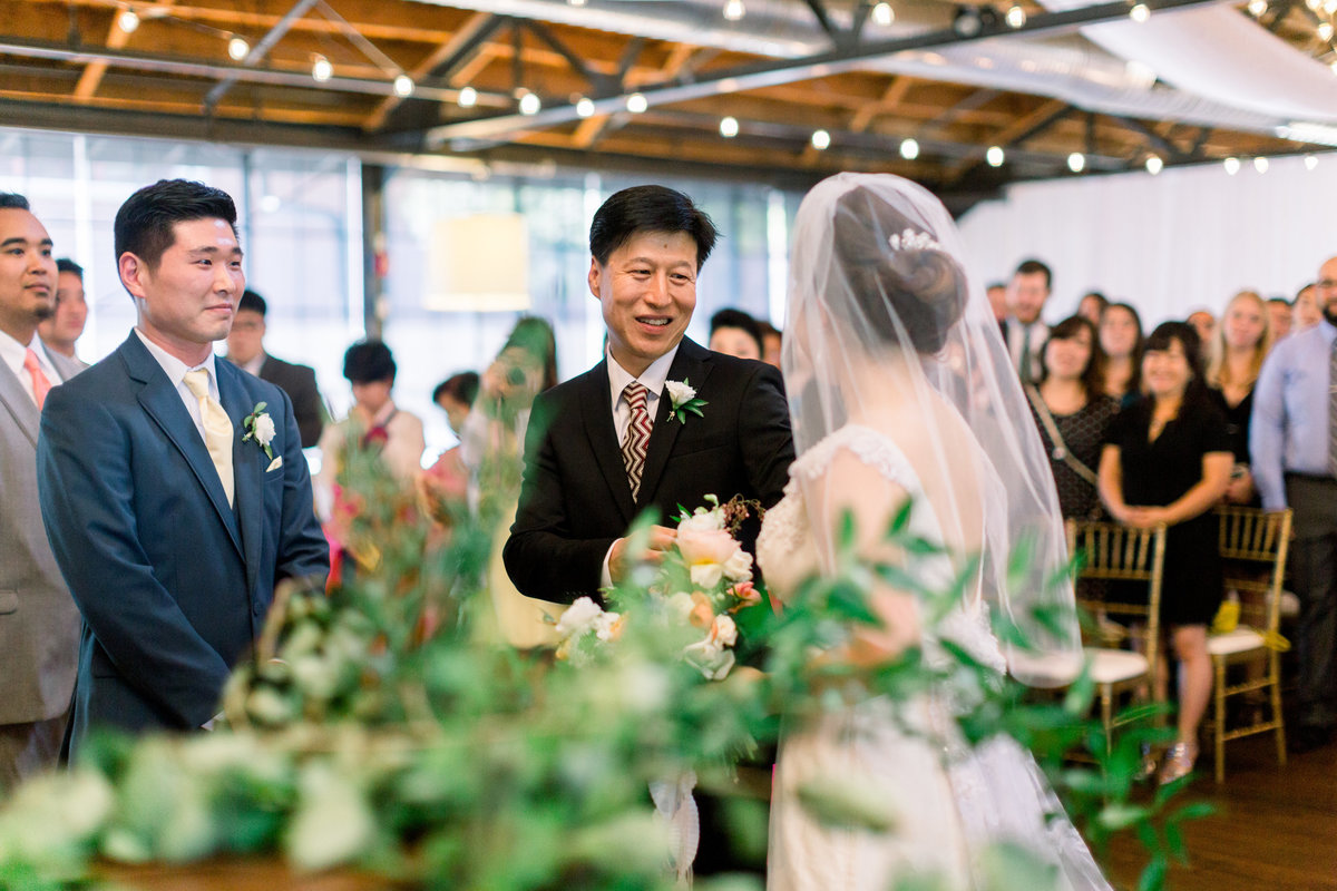 A traditional, industrial wedding at Summerour Studio in Atlanta, Georgia.