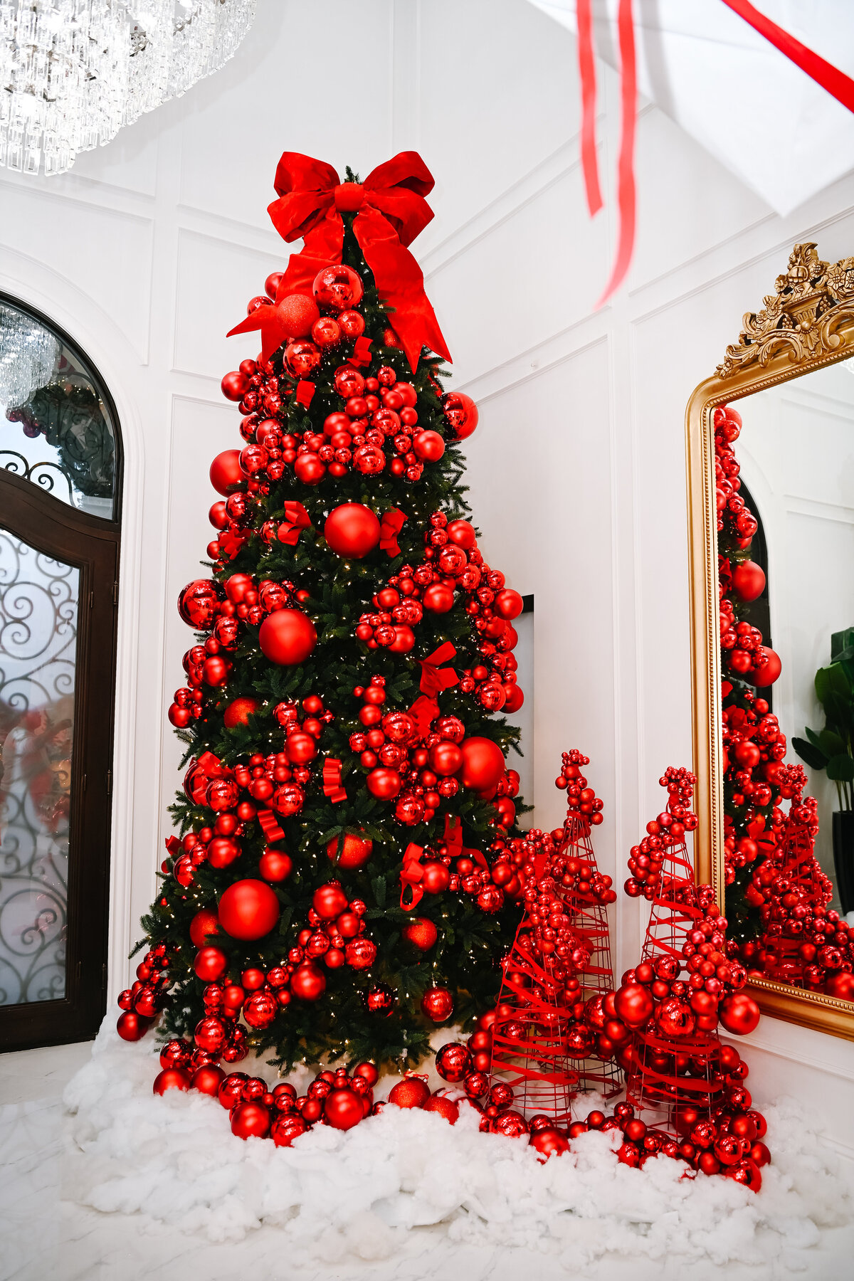 Luxury holiday decor installation by The Works Collective | immersive seasonal event design for a private residence.
