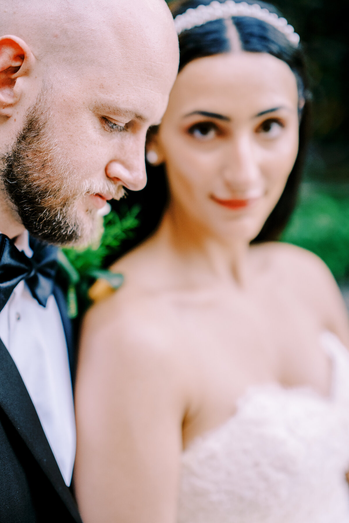 Film photograph of an elopement at Villa Cassinella on Lake Como Italy