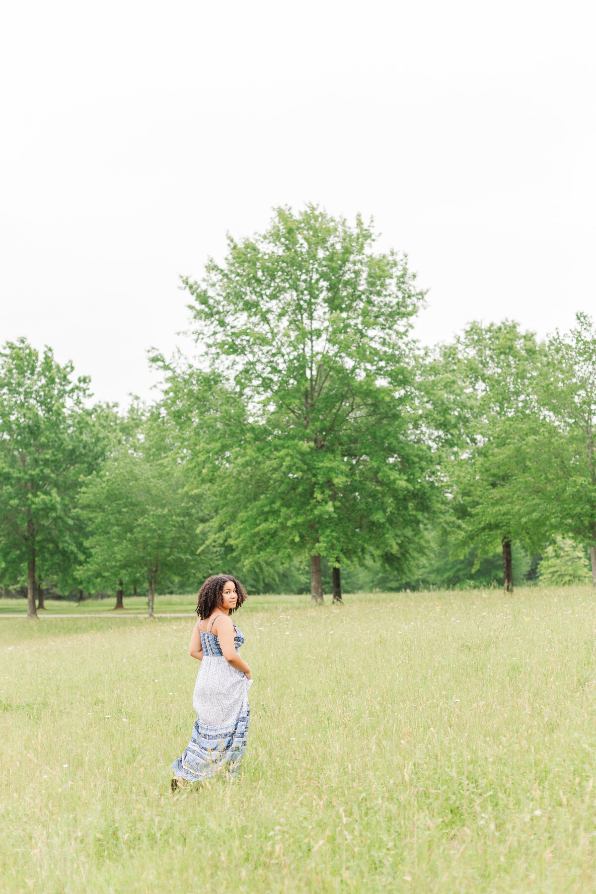 Senior girl in Pfafftown, NC 