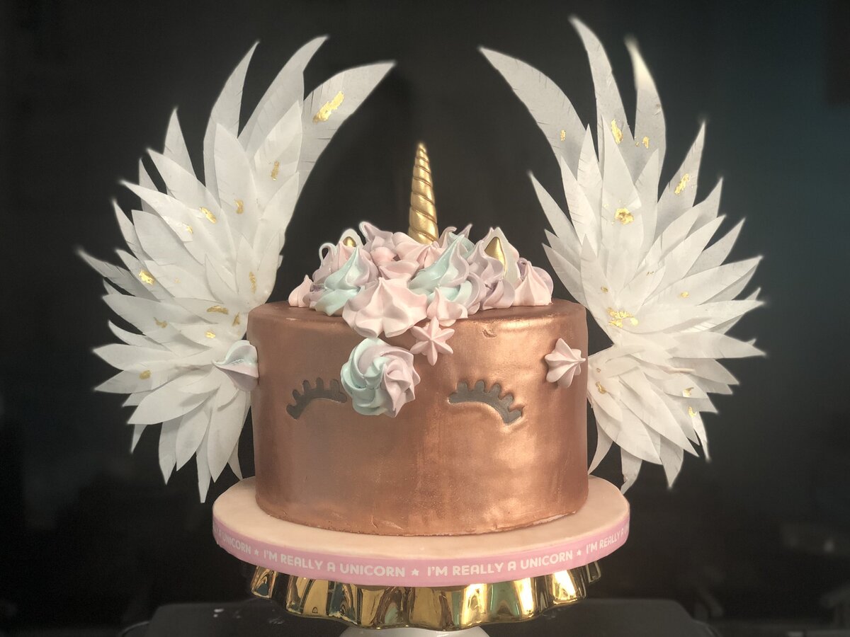 Winged Unicorn Cake