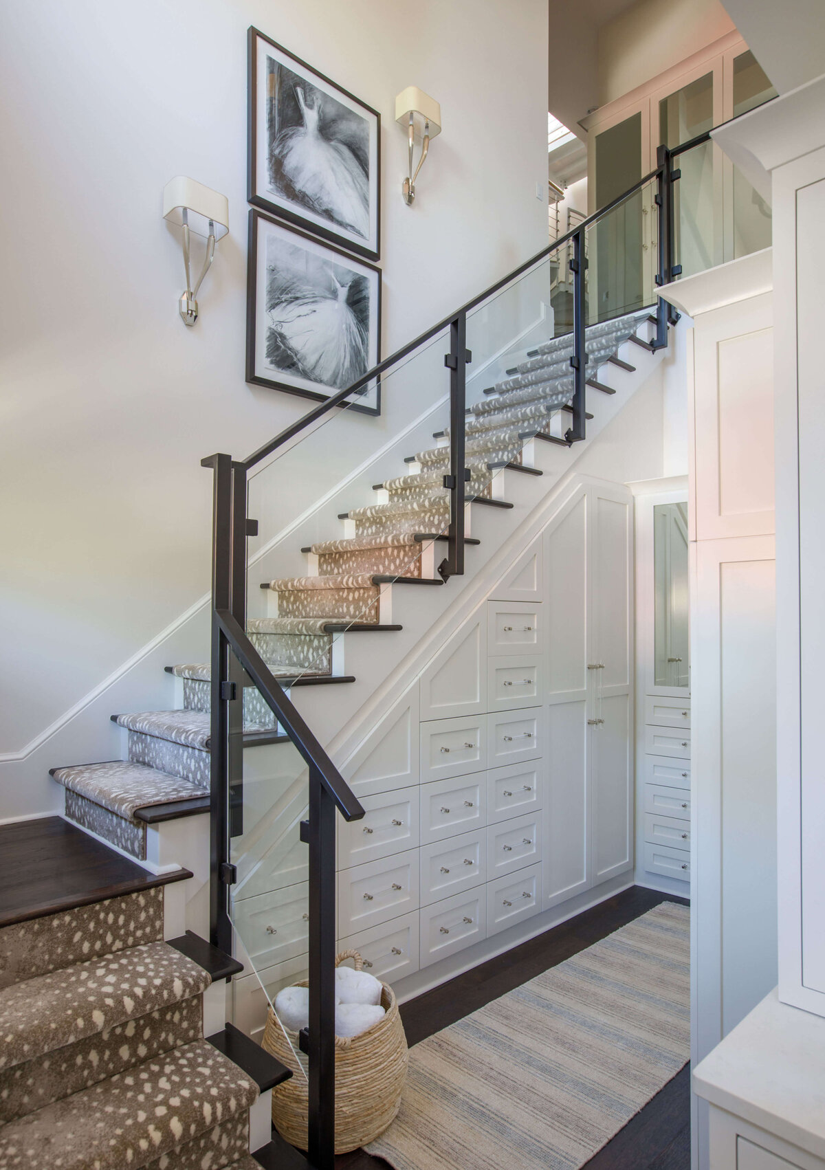 Long Point Amelia Island Lola Interiors Closet Stairs