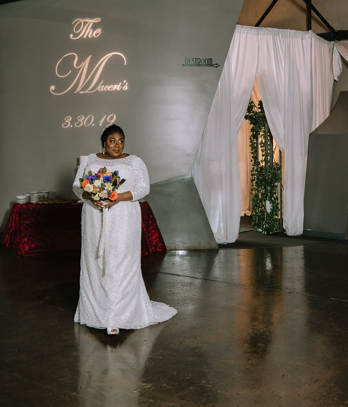 Bride at xTravaganza Events in Charlotte NC by Fort Mill Wedding Photographer