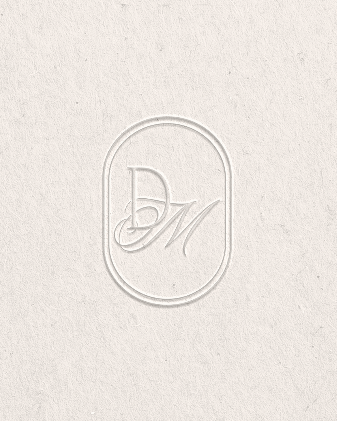 Floral Brandmark for photographer business on neutral background