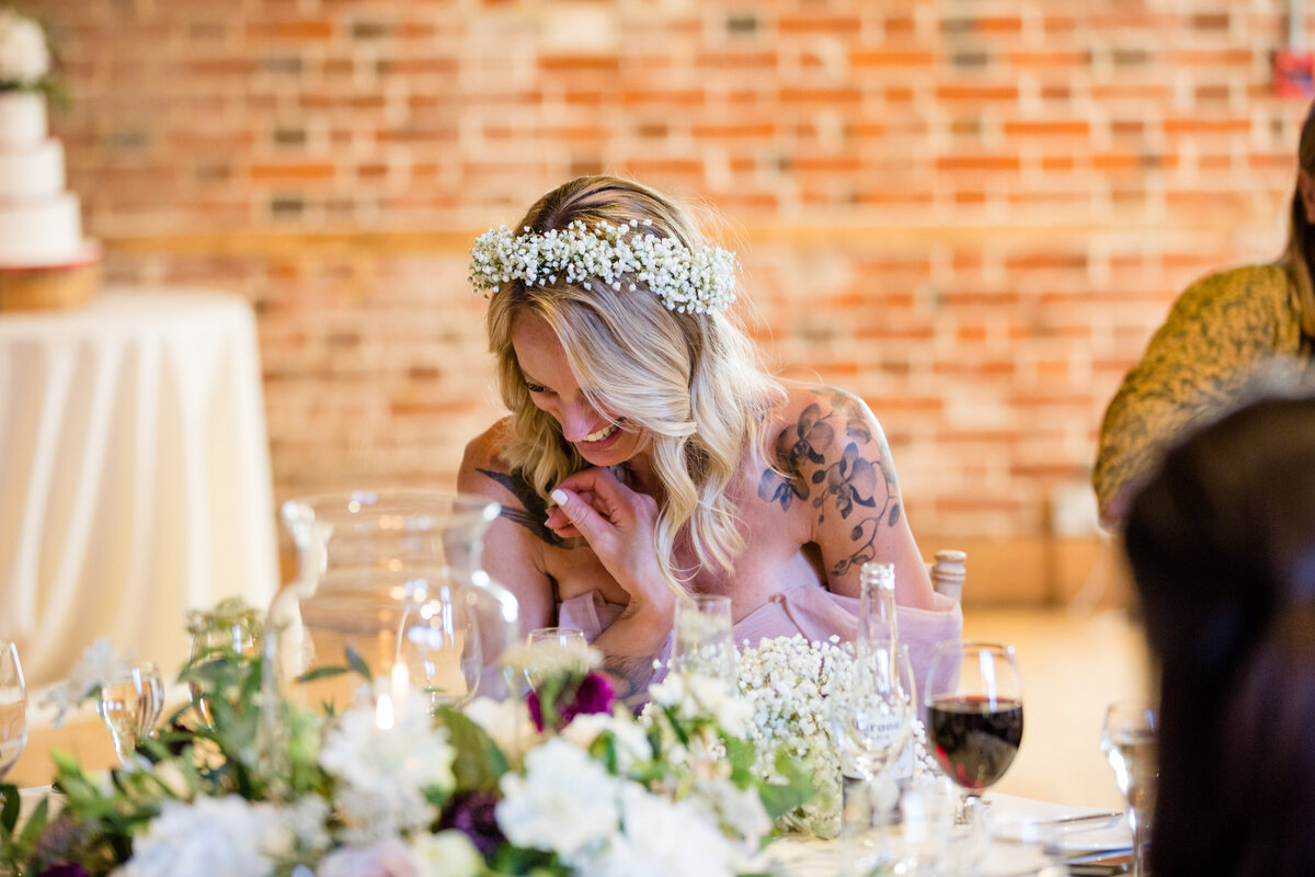 Maid of honour sows emotion during speeches