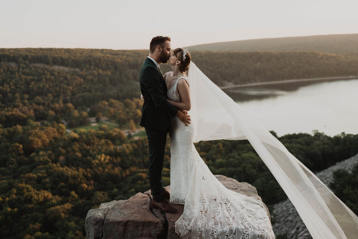Bridal Session elopement Devil's Lake State Park, WI-192