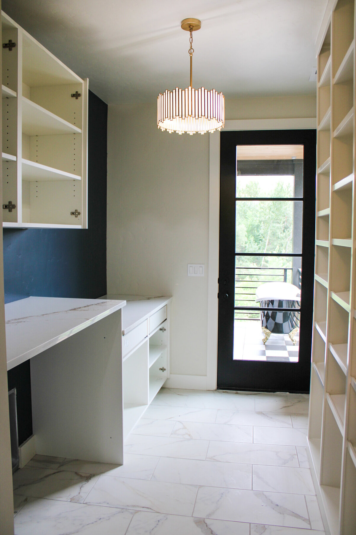 kitchen in process of being built in new home