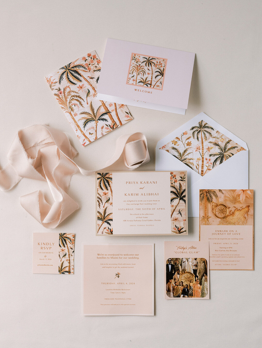 Gifting and Stationery for Sabyasachi Inspired Miami Wedding by GoBella.com 8