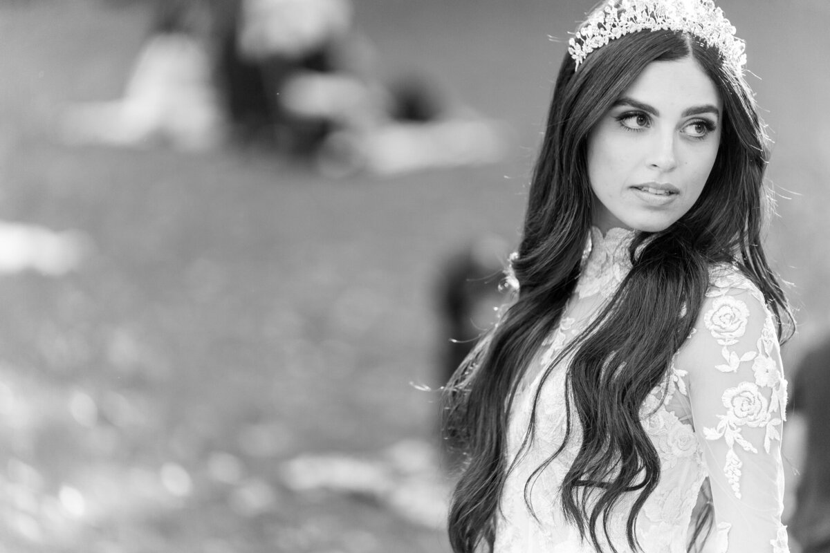 bride at central park