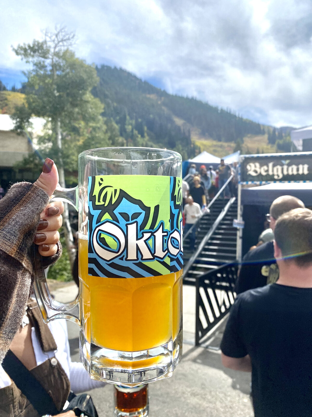 Photo of a Modelo beer at Oktoberfest in Utah